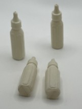 Vintage Toy Baby Bottles Lot Of 4 Pretend Play Doll Milk Bottle Toys - $9.50