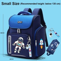 New Kids Backpack Cartoon Astronaut Teenages Schoolbag Primary Waterproof Backpa - £53.27 GBP