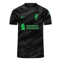 NikeLiverpool 23-24 Short Sleeve Goalkeeper Jersey 'Black' - $102.00