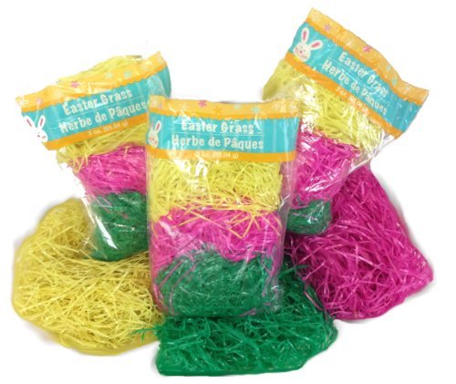 Primary image for 3 Variety Packs of Multicolored Yellow Pink & Green Reusable Shredded Plastic Ea