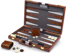 Backgammon Sets for Adults Leather Backgammon Board Games for Adults and Kids Tr - £62.53 GBP