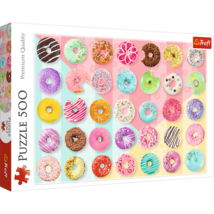 Trefl 500 Piece Jigsaw Puzzles, Sweet Donuts, Colorful, Sprinkles and Frosted - £16.88 GBP