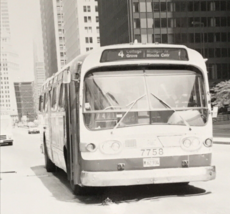 1992 Chicago Transit Authority CTA Bus #7758 Route 4 Cottage Grove Photo - £7.46 GBP
