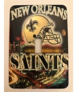 New Orleans Saints Metal Switch Plate NFL - $9.25