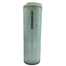 Starbucks Holiday 2021 Mint Frosted Ribbon Ice Tumbler 16oz Grande - £18.59 GBP