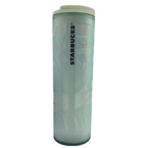 Starbucks Holiday 2021 Mint Frosted Ribbon Ice Tumbler 16oz Grande - £18.94 GBP