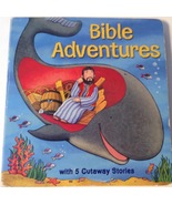 Kids Picture Board Book Bible Adventures With 5 Cutaway Storiesu - £2.29 GBP