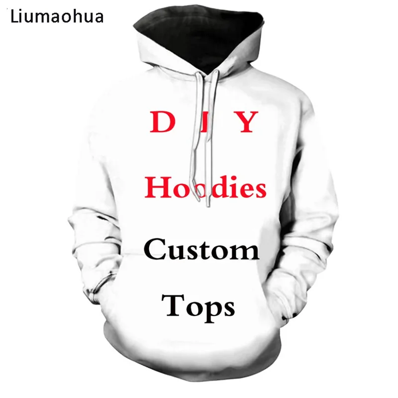 Liumaohua  3D Print Diy Custom Design Mens Hoodies clothing - £157.94 GBP