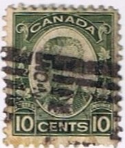 Stamps Canada #190 10 Cent Green Used - £0.77 GBP
