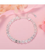 Best 925 Sterling silver women lady bracelet charm jewelry wedding 22CM 8inches - $7.99