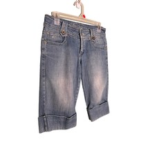 INWEAR Light Wash Cuffed Bermuda Shorts Casual Summer Modest Denim Size 4 - $8.56