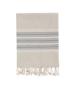 Bello Turkish Beach Towel Azad Linen Dark Grey Handwoven Peshtemal, 39 x... - $27.95