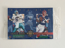 1993 Upper Deck Super Bowl Showdowns Series #1 Troy Aikman Jim Kelly NEW Sealed - £7.01 GBP