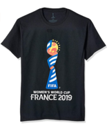 FIFA Women&#39;s World Cup Logo Shirt France 2019 Unisex XL, Black, New - £7.10 GBP