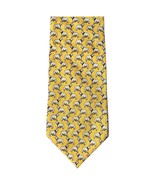 Brooks Brothers Makers Men&#39;s Silk Neck Tie Necktie Yellow Polar Bear - $11.94