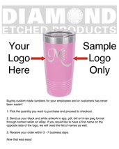 ENGRAVED Custom Personalized Name/Logo 20oz Stainless Steel Tumbler Lt. ... - £18.10 GBP