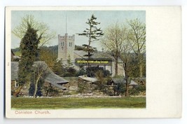 cu0226 - Coniston Church , Cumbria - postcard - $3.81