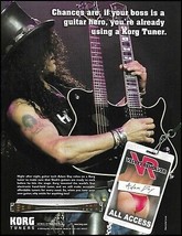 Velvet Revolver Slash Korg DTR2000 Tuner ad Guild Crossroads Double neck... - £3.28 GBP