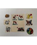 Vending Machine Decal Animals Vintage 1980&#39;s Deer Kitten Rabbit Dog Lion... - $5.69