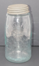 Mason's Patent Nov 30th 1858 Hero Cross Jar with Ball Zinc Lid - $89.99