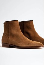 Zadig &amp; Voltaire Men&#39;s Brown Romare Suede Ankle Boots Suede Leather $498, Sz 43 - £210.08 GBP