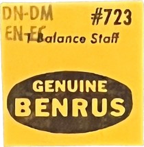 Benrus Balance Staff MPN 723, DN-DM NOS - $19.99