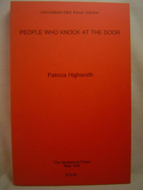 Patricia Highsmith People Who Knock At The Door 1st Us Ed Uncorrected Proof 1987 - £24.67 GBP