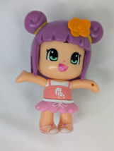 Famosa Pinypon Figure Doll Turtle on Shirt Purple Hair 3 Inch - £6.73 GBP