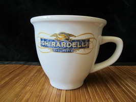 Ghirardelli Chocolate White Large Mug Coffee Cup Houston Harvest #31366 - $14.99