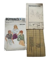 Butterick 4496 Button Front Blouse with Collar Shirt Misses Size 12 1416... - $8.59