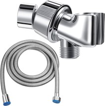 Mimorou 79 Inch Stainless Steel Shower Hose With Adjustable, Silver Holder - £31.45 GBP