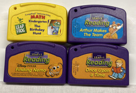 4 Leap Frog Leap Pad Games Reading Math Used Untested Games Only - £6.39 GBP