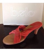 BOLO Suede SANDALS Size: 11 M / Wide (US) (EUR 43) New SHIP FREE Summer ... - £103.90 GBP