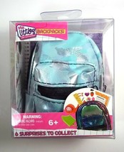 Shopkins REAL LITTLES Mini Backpack Blue Camo Surprise tiny school supplies NEW - £7.39 GBP