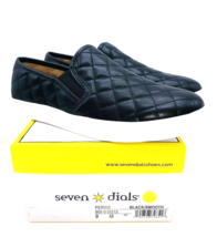 SEVEN DIALS Women&#39;s Perrie Slip On Casual Sneakers- Black Quilted, US 9M - £15.77 GBP