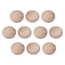 uxcell 18mm  .7&quot; Button Top Wood Plugs Hardwood Screw Holes Crafts, 100 - £9.19 GBP