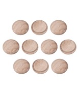 uxcell 18mm  .7&quot; Button Top Wood Plugs Hardwood Screw Holes Crafts, 100 - £8.25 GBP
