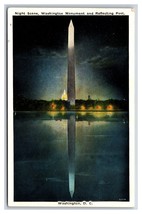 Washington Monument Night View Washington DC  DB Postcard P23 - £2.33 GBP