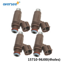 4PCS 15710-96J00 Fuel Injector Nozzle For SUZUKI Outboard F150 200 225 300 HP 4T - £134.71 GBP