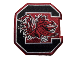 South Carolina Gamecocks~Embroidered PATCH~3 1/2&quot; x 2 7/8&quot;~Iron or Sew On~NCAA - £3.72 GBP