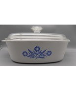 Vintage Corningware Blue Cornflower A-2-B 2-Quart Casserole Dish w/ Lid,... - £16.45 GBP