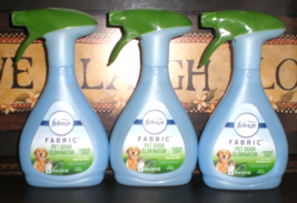 Febreze Pet Odor Eliminator Fabric Refresher 3 Bottles 16.9 Oz Each - £15.30 GBP