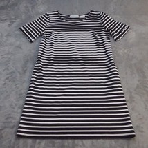 Sophie &amp; Kate TShirt Dress Womens Medium Lightweight Casual Black White Striped - $22.75