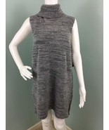 NWT Women&#39;s Cynthia Rowley Gray Sleeveless Turtleneck Tunic Sweater Sz L... - €31,08 EUR