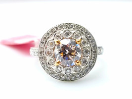 1.78ct Natural Fancy Faint Pink Diamonds Engagement Ring GIA 18K Gold Round SI1 - £19,768.48 GBP