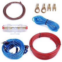 10 Gauge Amplifier Installation Kit With Rca Interconnect And Speaker Wi... - £19.15 GBP