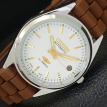 Citizen Automatic 8200 Refurbished Japan Mens Date White Dial Watch a432600-1 - £21.74 GBP