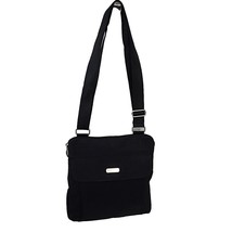 Baggallini Crossbody Bag Nylon Shoulder Purse Black RFID Unisex Travel Zippered - £14.69 GBP