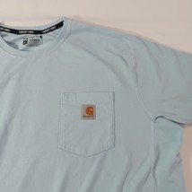 Carhartt Force T-Shirt Blue Short Sleeve Relaxed Pocket 104616 H51 Men's Size XL image 10