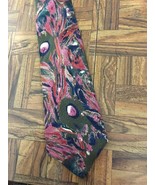 Don Loper Beverly Hills Men&#39;s Tie 100% Imported Silk Multicolor Impressi... - $6.84